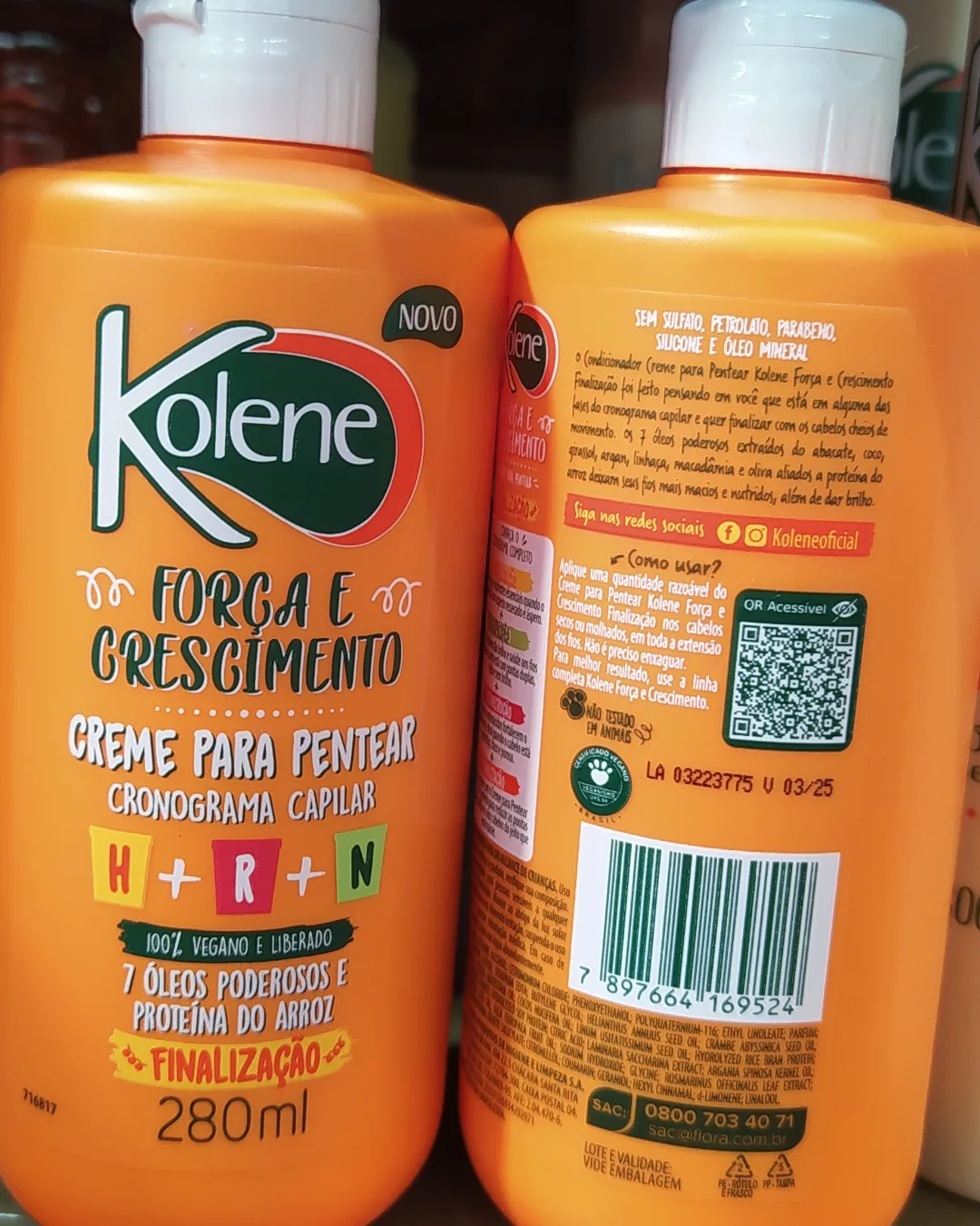 Creme de pentear Força e Crescimento Kolene